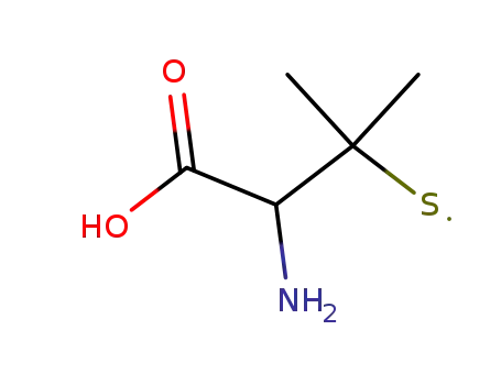Molecular Structure of 15784-30-2 (Ethylthio, 2-amino-2-carboxy-1,1-dimethyl-)