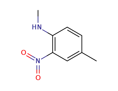Molecular Structure of 4600-08-2 (Methyl-(4-Methyl-2-nitro-phenyl)-aMine)
