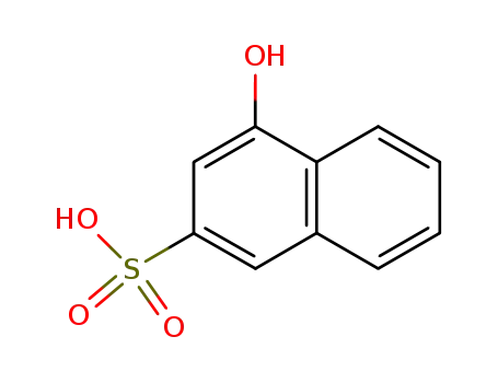 Molecular Structure of 3771-14-0 (4-hydroxynaphthalene-2-sulphonic acid)