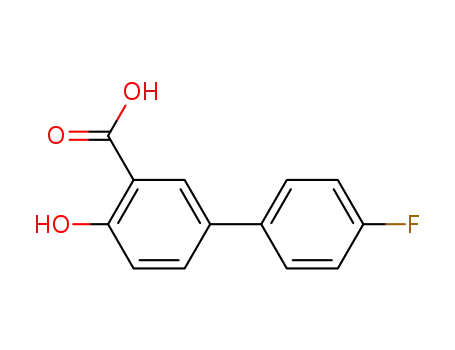 Molecular Structure of 22510-33-4 (4'-FLUORO-4-HYDROXY-BIPHENYL-3-CARBOXYLIC ACID)