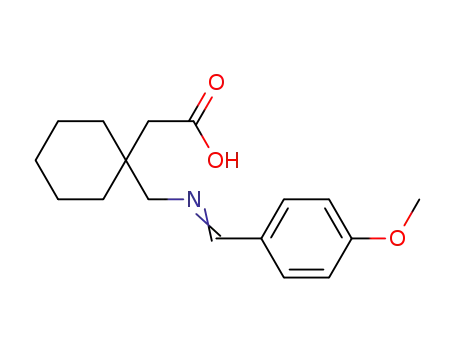 2-(1-((4-methoxybenzylideneamino)methyl)cyclohexyl)acetic acid