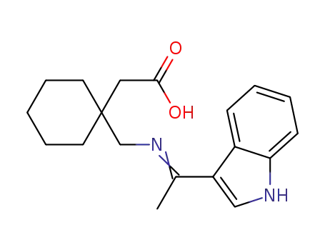 2-(1-((1-(1H-indol-3-yl)ethylideneamino)methyl)cyclohexyl)acetic acid