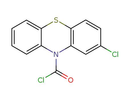 Molecular Structure of 36798-98-8 (2-chloro-10H-phenothiazine-10-carbonyl chloride)