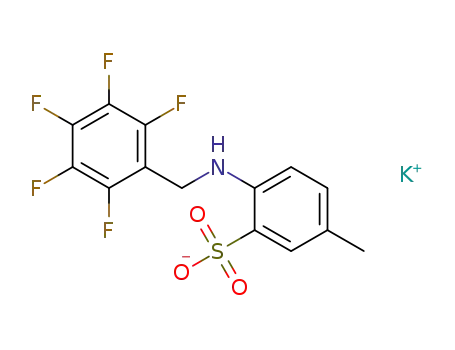 potassium 2-(2,3,4,5,6-pentafluorobenzylamino)-5-methylphenyl sulfonate