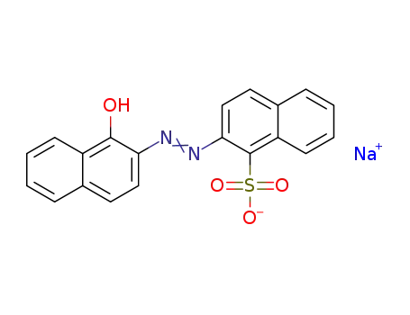 2-[(1-hydroxy-2-naphthalenyl)azo]-1-naphthalenesulfonic acid sodium salt