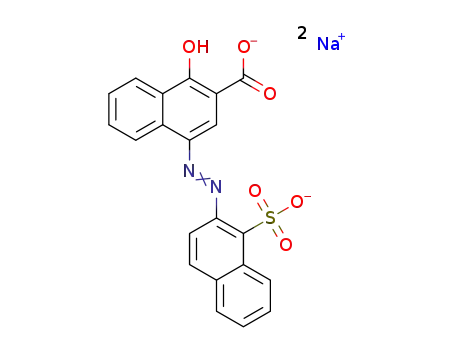 1-hydroxy-4-[(1-sulfo-2-naphthalenyl)azo]-2-naphthalenecarboxylic acid disodium salt