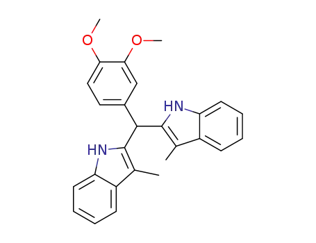 3,4-dimethoxyphenyl(2,2'-bis-3-methylindolyl)methane