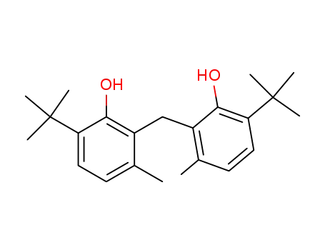 Molecular Structure of 17977-47-8 (Phenol, 2,2'-methylenebis[6-(1,1-dimethylethyl)-3-methyl-)
