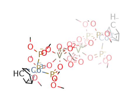 (η5-cyclopentadienyltris(dimethylphosphito-κ1P)cobaltate(III))2[μ-oxalate]V2O2