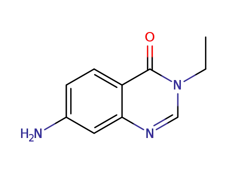 Molecular Structure of 873850-11-4 (4(3H)-Quinazolinone, 7-amino-3-ethyl-)