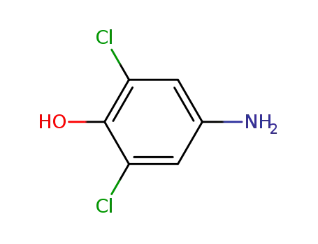 Molecular Structure of 5930-28-9 (4-Amino-2,6-dichlorophenol)