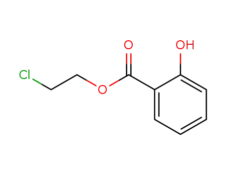 Molecular Structure of 64496-78-2 (Benzoic acid, 2-hydroxy-, 2-chloroethyl ester)
