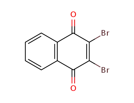 Molecular Structure of 13243-65-7 (2,3-DIBROMO-1,4-NAPHTHOQUINONE)