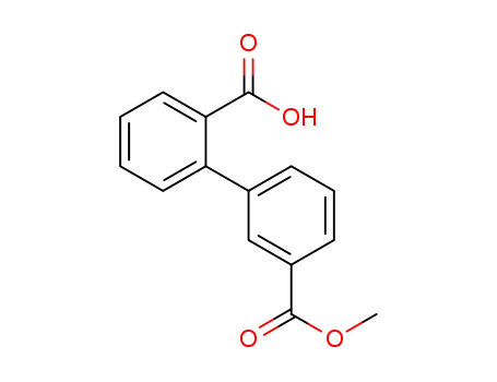 Molecular Structure of 171905-91-2 (Methyl 3-(2-carboxyphenyl)benzoate)