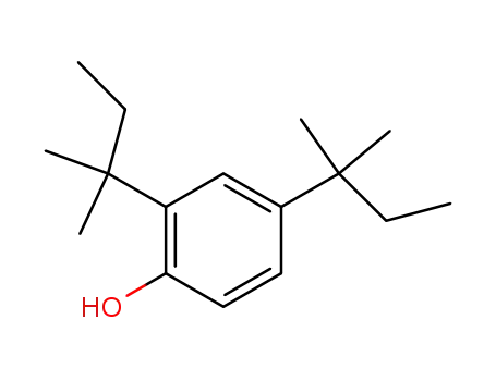 Molecular Structure of 120-95-6 (2,4-Di-tert-pentylphenol)