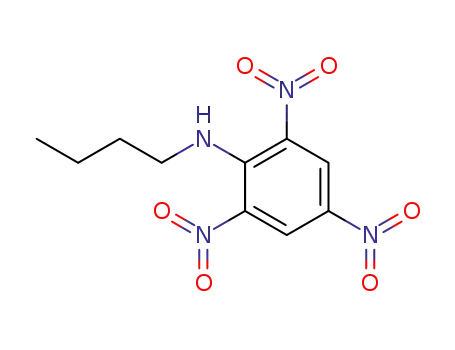 Molecular Structure of 32902-85-5 (Benzenamine, N-butyl-2,4,6-trinitro-)