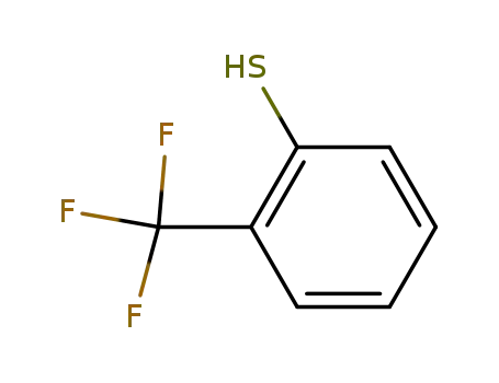 Molecular Structure of 13333-97-6 (2-(TRIFLUOROMETHYL)THIOPHENOL)