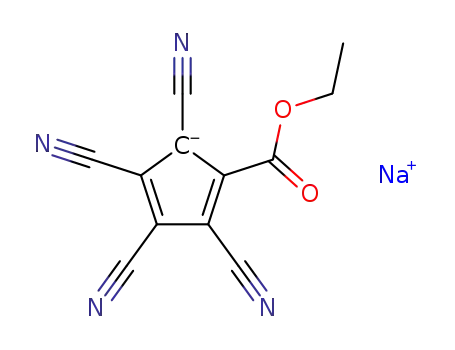 sodium 1,2,3,4-tetracyano-5-(ethoxycarbonyl)cyclopentadienide