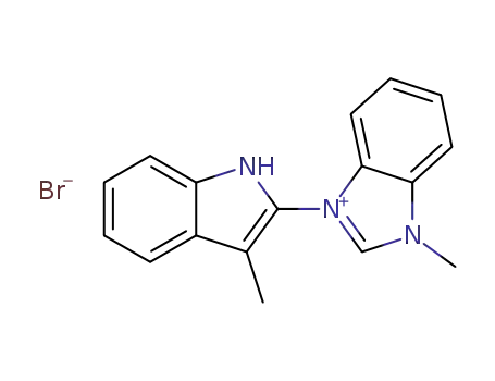 3-methyl-1-(3-methyl-1H-indol-2-yl)-1H-benzo[d]imidazolium bromide