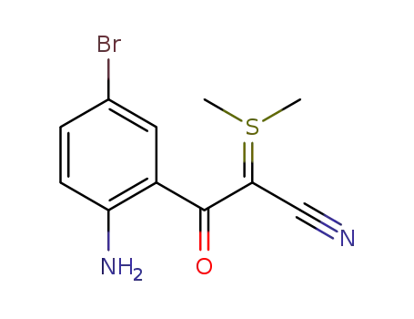 3-(2-amino-5-bromophenyl)-2-(dimethyl-l4-sulfanylidene)-3-oxopropanenitrile
