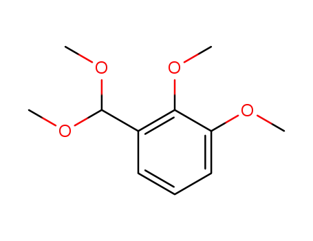 Molecular Structure of 59276-32-3 (Benzene, 1-(dimethoxymethyl)-2,3-dimethoxy-)
