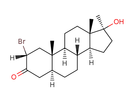 2α-bromo-17β-hydroxy-17α-methyl-5α-androstan-3-one