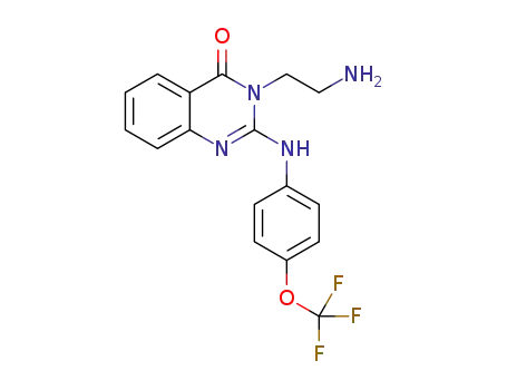 3-aminoethyl-2-[(p-trifluoromethoxy)anilino]quinazolin-4(3H)-one