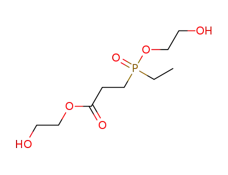 2-hydroxyethyl 3-(ethyl-2-hydroxyethoxyphosphinyl)propionate