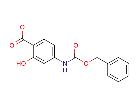 Molecular Structure of 6935-15-5 (4-{[(benzyloxy)carbonyl]amino}-2-hydroxybenzoic acid)