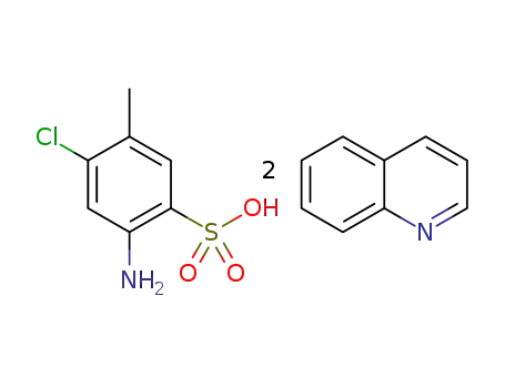 quinolinium 2-amino-4-chloro-5-methylbenzenesulfonate quinoline