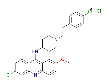 N-(1-(4-chlorophenethyl)piperidin-4-yl)-6-chloro-2-methoxyacridin-9-amine dihydrochloride