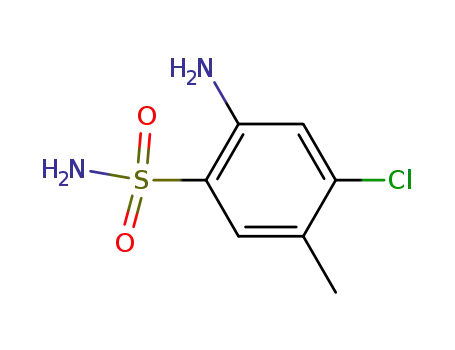 Molecular Structure of 55825-29-1 (2-AMINO-4-CHLORO-5-METHYL BENZENESULFONAMIDE)