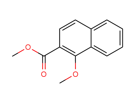 Molecular Structure of 6039-59-4 (METHYL 1-METHOXY-2-NAPHTHOATE)
