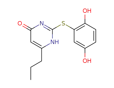 2-(2,5-dihydroxyphenylsulfanyl)-6-propyl-1H-pyrimidin-4-one