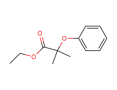 Molecular Structure of 18672-04-3 (ETHYL 2-METHYL-2-PHENOXYPROPANOATE)
