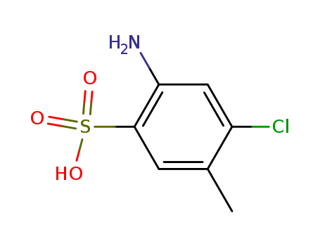 Molecular Structure of 88-51-7 (2-Amino-4-chloro-5-methylbenzenesulfonic acid)