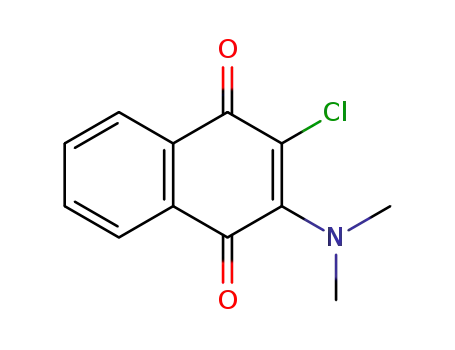 Molecular Structure of 5350-26-5 (2-dimethylamino-3-chloro-1,4-naphthoquinone)