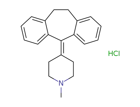4-(5H-dibenzo[a,d]cyclohepten-5-ylidene)-1-methylpiperidine hydrochloride