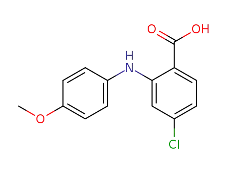 4-chloro-2-(4-methoxyphenylamino)benzoic acid