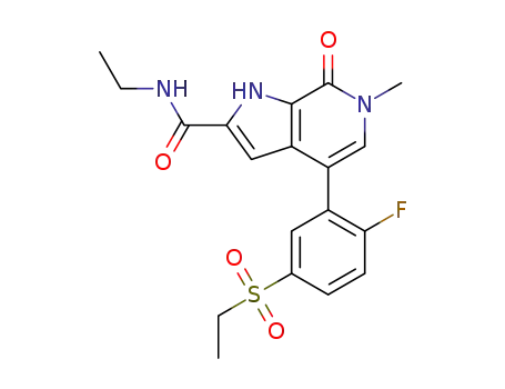 N-ethyl-4-(5-(ethylsulfonyl)-2-fluorophenyl)-6-methyl-7-oxo-6,7-dihydro-1H-pyrrolo[2,3-c]pyridine-2-carboxamide