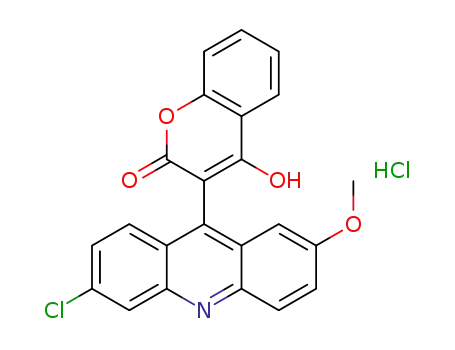 6-chloro-9-(4-hydroxy-2-oxo-2H-chromen-3-yl)-2-methoxyacridinium chloride