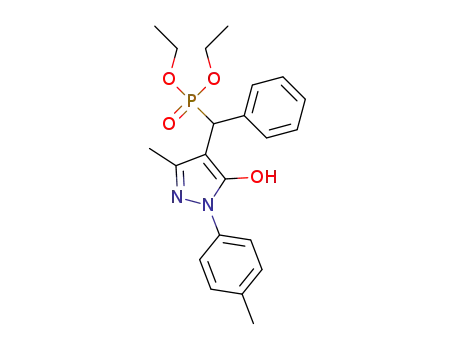 diethyl [(5-hydroxy-3-methyl-1-(p-tolyl)-1H-pyrazol-4-yl)(phenyl)-methyl]phosphonate