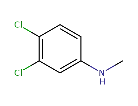 Molecular Structure of 40750-59-2 (3,4-DICHLORO-N-METHYLANILINE)