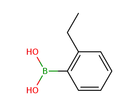 Molecular Structure of 90002-36-1 (2-Ethylphenylboronic acid)