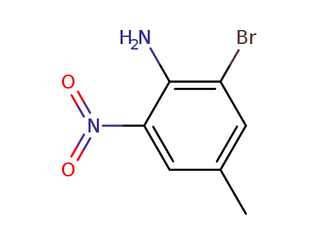 Molecular Structure of 827-24-7 (2-BROMO-4-METHYL-6-NITROANILINE)