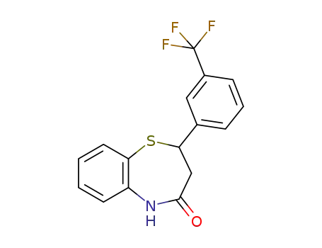 2,3-dihydro-2-(3-trifluoromethylphenyl)-1,5-benzothiazepin-4(5H)-one
