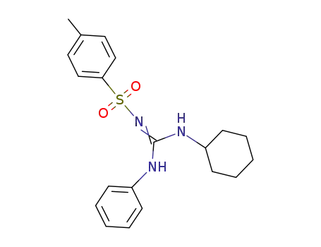 Molecular Structure of 51757-93-8 (Benzenesulfonamide,
N-[(cyclohexylamino)(phenylamino)methylene]-4-methyl-)