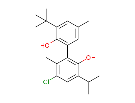 5-chloro-2,2’-dihydroxy-6,5’-dimethyl-3’-(1,1-dimethylethyl)-3-(1-methylethyl)biphenyl