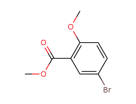 Molecular Structure of 7120-41-4 (methyl 5-bromo-2-methoxybenzoate)