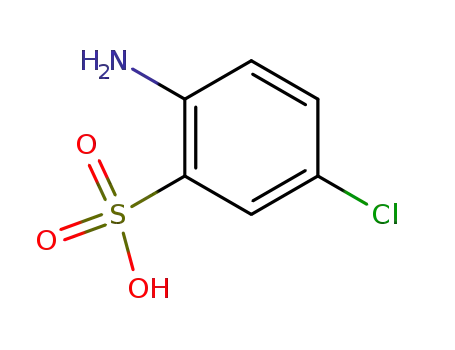 Molecular Structure of 133-74-4 (5-Chloroorthanilic acid)